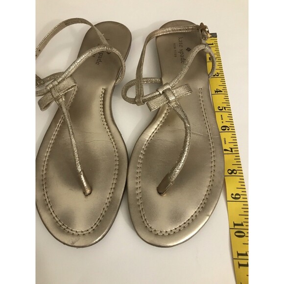 Kate Spade Sandal Gold Color Size M11 - Picture 5 of 10